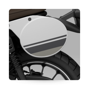 CL500 Rear Side Cover Decal