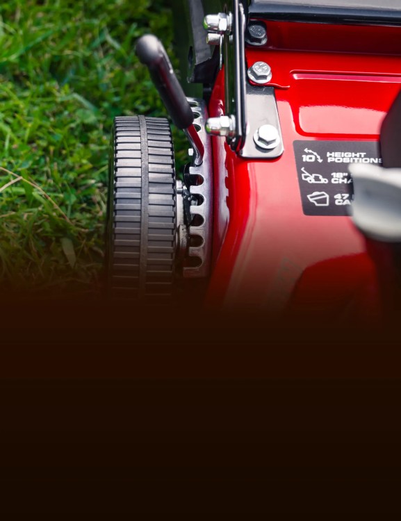 10 position cutting height adjustment